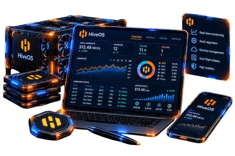 Estadísticas de minería de HiveOs